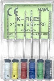 House Brand K-Files, 31mm #80, 6/pack
