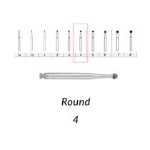House Brand Carbide Burs - Clinic Pack, #4, 100/pack