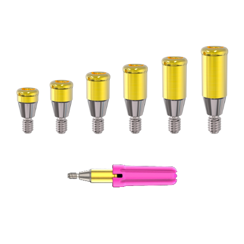 Denture Retention Attachment - Ace Surgical Internal Hex Infinity - Regular Platform - 3.5mm collar