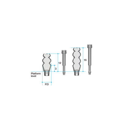 Blue Diamond Impression Copings