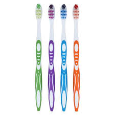 PureLife+ Toothbrushes, Assorted Colors - 32 Tuft, 12/box
